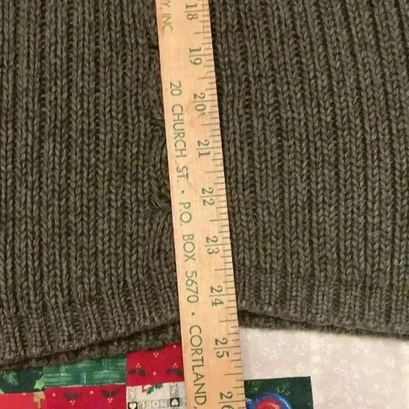 Liz Claiborne dark gray knit sweater women’s medium - Picture 6 of 6